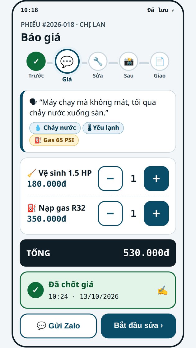 Sổ Thợ Điện Lạnh screenshot 3