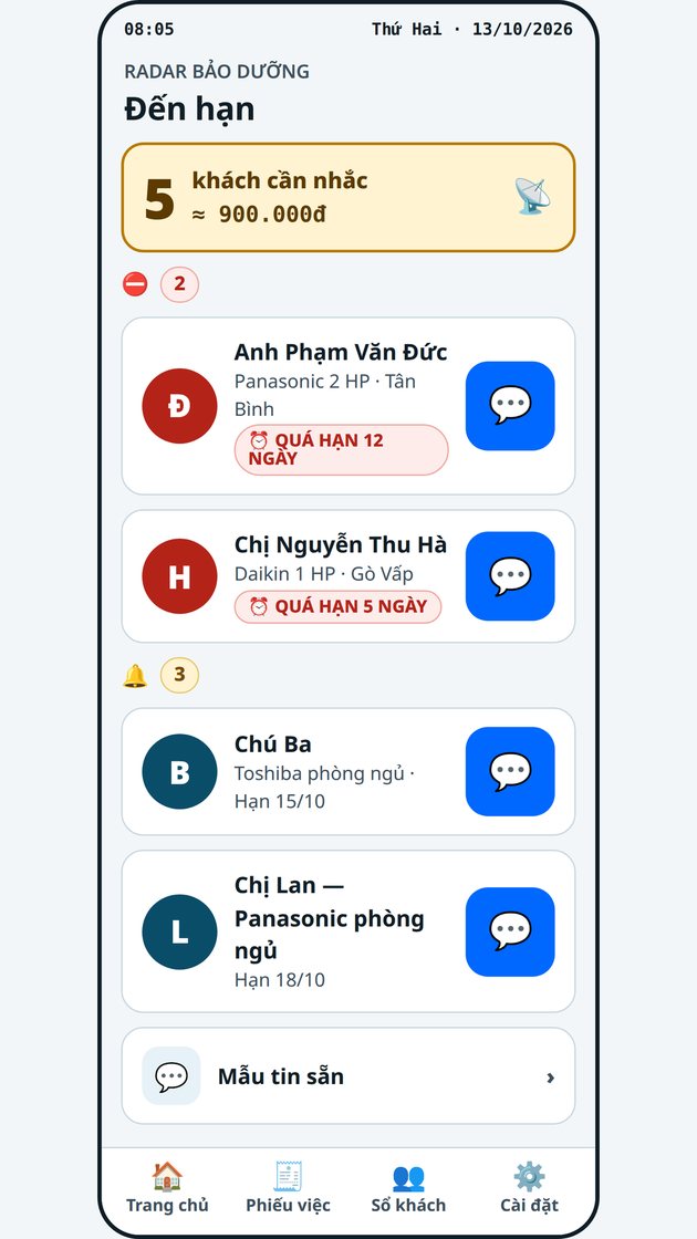 Sổ Thợ Điện Lạnh screenshot 5